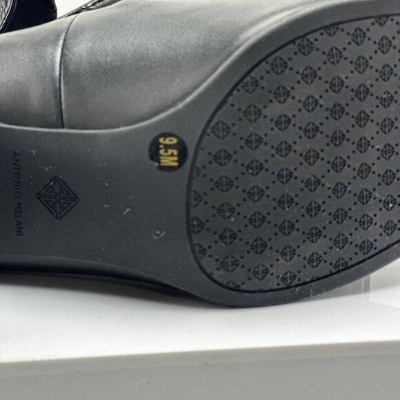 Antonio Melani Hale Black heeled block Mary Jane shoe size 9.5 - Picture 10 of 10